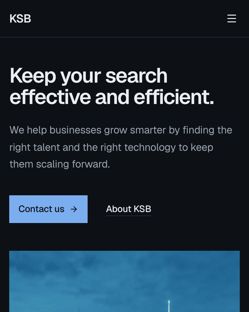 KSB Talent Search on a phone